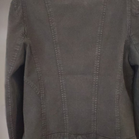 ANTHROPOLOGIE Structured Button Front Blazer Olive Green NWT Size 12 - Picture 13 of 16